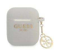 Guess 4G Charms Silicone Case for Airpods 1|2 Grey | GUA2LSC4EG | 3666339039301 | 39269097