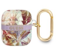 Guess TPU Flower Print Case for Airpods 1|2 Purple | GUA2HHFLU | 3666339041908 | 39269097