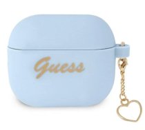 Guess case for Airpods 3 GUA3LSCHSB blue Silicone Heart Charm (GUA3LSCHSB) | GUA3LSCHSB | 3666339039059 | 39269097
