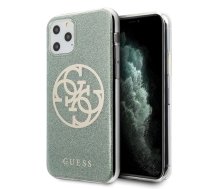 Guess GUHCN65PCUGLKA iPhone 11 Pro Max khaki hard case 4G Circle Glitter | GUHCN65PCUGLKA  | 3700740469729 | GUHCN65PCUGLKA