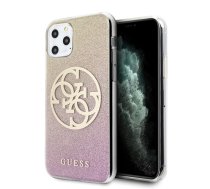 Guess GUHCN65PCUGLPGG iPhone 11 Pro Max różowo-złoty|gold pink hard case Glitter Gradient 4G Circle Logo | GUHCN65PCUGLPGG  | 3700740469637 | GUHCN65PCUGLPGG
