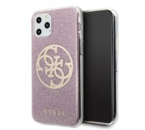 Guess GUHCN65PCUGLPI iPhone 11 Pro Max różowy|pink hard case 4G Circle Glitter | GUHCN65PCUGLPI  | 3700740469699 | GUHCN65PCUGLPI