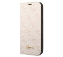 Guess PC|TPU 4G Metal Camera Outline Book Case for iPhone 14 Pink | GUBKP14SHG4SHP  | 3666339083281 | GUBKP14SHG4SHP