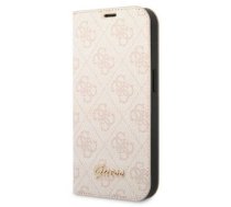 Guess PC|TPU 4G Metal Camera Outline Book Case for iPhone 14 Plus Pink | GUBKP14MHG4SHP  | 3666339083298 | GUBKP14MHG4SHP