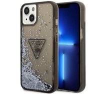 Guess PC|TPU Liquid Glitter Triangle Logo Case for iPhone 14 Black | GUHCP14SLFCTPK  | 3666339064648 | GUHCP14SLFCTPK