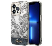 Guess PC|TPU Toile De Jouy Case for iPhone 14 Pro Grey | GUHCP14LHGPLHG  | 3666339090722 | GUHCP14LHGPLHG