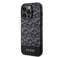 Guess PU G Cube MagSafe Case for iPhone 15 Pro Max Black | GUHMP15XHGCFSEK  | 3666339194734 | GUHMP15XHGCFSEK