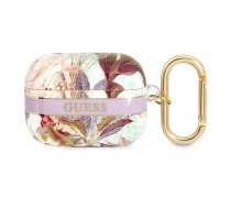 Guess TPU Flower Print Case for Airpods Pro Purple | GUAPHHFLU | 3666339047344 | 39269097