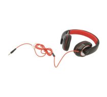 Headphones with microphone; black,red; Jack 3,5mm; headphones | MHS-BOS | MHS-BOS