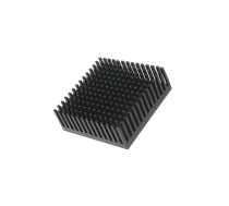 Heatsink: extruded; black; L: 45.7mm; W: 45.7mm; H: 16.51mm; anodized | ICKPGA18X18  | ICKPGA18X18