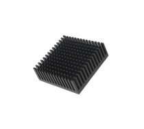 Heatsink: extruded; black; L: 48.3mm; W: 48.3mm; H: 16.51mm; anodized | ICKPGA19X19  | ICKPGA19X19