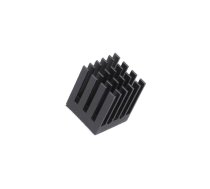 Heatsink: extruded; grilled; BGA; black; L: 17mm; W: 17mm; H: 19.5mm | ATS-55170R-C1-R0  | ATS-55170R-C1-R0