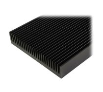 Heatsink: extruded; grilled; black; L: 1000mm; W: 250mm; H: 50mm | SK622/1000/SA  | SK 622 1000 SA