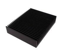 Heatsink: extruded; grilled; black; L: 200mm; W: 250mm; H: 50mm | SK622/200/SA  | SK 622 200 SA