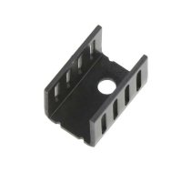 Heatsink: extruded; U; TO220; black; L: 19.1mm; W: 13mm; H: 12.7mm | 274-2AB  | 274-2AB