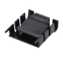 Heatsink: moulded; P-SIP; black; L: 29.4mm; W: 25mm; H: 8.3mm; 18K/W | FK224/SA/P/SIP  | FK 224 SA P SIP