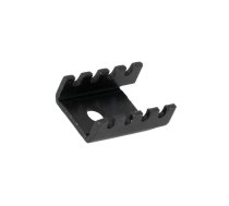 Heatsink: moulded; U; TO202,TO220; black; L: 19.05mm; W: 13.21mm | D03A  | D03A