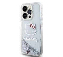 Hello Kitty Liquid Glitter Electroplating Head Logo Case for iPhone 15 Pro Transparent | HKHCP15LLIKHET  | 3666339186357 | HKHCP15LLIKHET