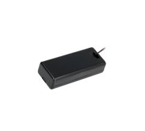 Holder; AAA,R3; Batt.no: 2; cables; black; 150mm; with switch | SBH-421-1AS  | SBH-421-1AS