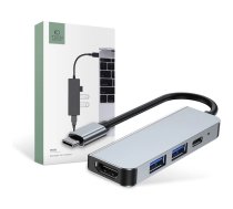 HUB Tech-Protect V2 4in1 USB-C - USB-A 3.0 | USB-A 2.0 | USB-C | HDMI - gray | 20241-0  | 9589046919350 | 20241-0