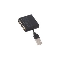 Hub USB; DC,USB A socket x4,USB A plug; USB 2.0; black; 480Mbps | DA-70217  | DA-70217