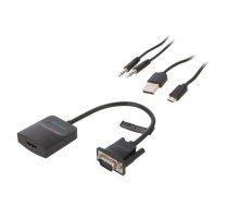 I/O CONVERTER HDMI TO VGA/USB AUDIO 0.15M ACNBB VENTION | ACNBB | 6922794735231