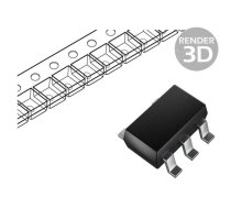 IC: digital; voltage translating gate; NOT; Ch: 1; CMOS; SMD; 10uA | SN74LV1T04DBVR | SN74LV1T04DBVR