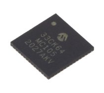 IC: dsPIC microcontroller; 64kB; 8kBSRAM; UQFN48; DSPIC; 0.4mm | 33CK64MC105-I/M4  | DSPIC33CK64MC105-I/M4