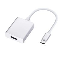 iLike HD2 USB-C Spraudnis uz HDMI 4K Ligzdas Audio un Video Kabelis Adapteris 10cm - Konvertors Balts (OEM) | ILK-HD2  | 4752192077112