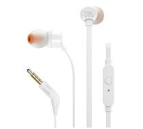 In-ear Headphones JBL TUNE 110, White | JBLT110WHT  | JBLT110WHT