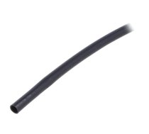 Insulating tube; PVC; black; -20÷125°C; Øint: 2.5mm; L: 10m; UL94V-0 | PVC125-2.5-BK-10  | PVC125-2.5-BK-10