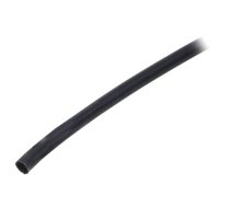 Insulating tube; PVC; black; -20÷125°C; Øint: 3mm; L: 10m; UL94V-0 | PVC125-3-BK-10  | PVC125-3-BK-10