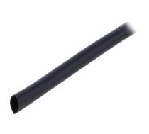 Insulating tube; PVC; black; -20÷125°C; Øint: 4.5mm; L: 10m; UL94V-0 | PVC125-4.5-BK-10  | PVC125-4.5-BK-10