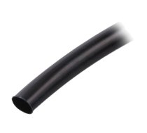 Insulating tube; PVC; black; -20÷125°C; Øint: 6mm; L: 10m; UL94V-0 | PVC125-6-BK-10  | PVC125-6-BK-10