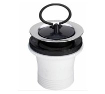 Izplūde izlietnei 1 1/2''x70 garā, balta, plast. Ω | 874849