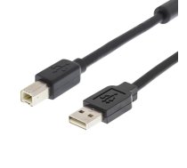 Kabelis DELTACO USB 2.0 "A-B", 10m, aktīvs, melns / USB-EX10M | 553002000107  | 734000465941 | USB-EX10M