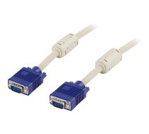 Kabelis DELTACO VGA M/M ,5.0m, ar filtru / RGB-2B | 553002000135 | 734000460567 | RGB-2B