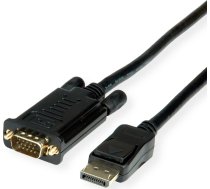 Kabelis DisplayPort > VGA, M / M, melns, 1m, Roline | 11.04.5970 | 7630049697331 | 11.04.5970