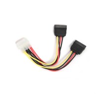 Kabelis Gembird 2 x SATA - Molex | CC-SATA-PSY-0.3M  | 8716309088060