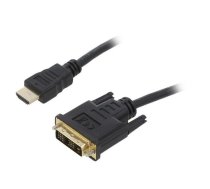 Kabelis Gembird HDMI - DVI 0.5m HD-Ready | CC-HDMI-DVI-0.5M | 8716309080347