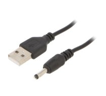 Kabelis Gembird USB Male - 3.5mm Male Charger 1.8m Black | CC-USB-AMP35-6 | 8716309076203