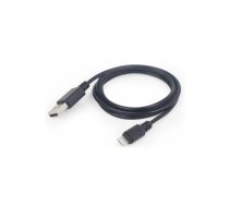 Kabelis Gembird USB Male - Apple Lightning Male 2m Black | CC-USB2-AMLM-2M  | 8716309087681 | CC-USB2-AMLM-2M