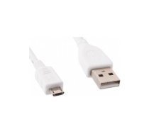 Kabelis Gembird USB Male - MicroUSB Male 0.5m White | CCP-MUSB2-AMBM-W-0.5  | 8716309082280 | CCP-MUSB2-AMBM-W-0.5