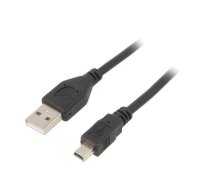 Kabelis Gembird USB Male - MiniUSB Male 1.8m Black | CCP-USB2-AM5P-6  | 8716309042017