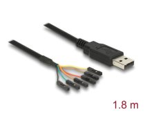 Kabelis USB M > TTL 6pin header F, 1.8m, 3.3V, Delock | 83787 | 4043619837878