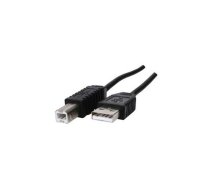 Kabelis USB2.0 AM - USB BM spraudņi  5m melns | CABLE-141/5HS  | CABLE-141/5HS