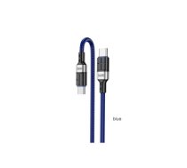 KAKUSIGA KSC-696 USB-C -> USB-C uzlādes kabelis 60W | 120 cm zils | KSC696BLUC  | 6921042121987 | KSC696BLUC