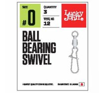 Karabīnes ar griezuli Lucky John BALL BEARING SWIVEL, 000 | LJP5102-000  | 4750701174055 | LJP5102