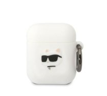 Karl Lagerfeld 3D Logo NFT Choupette Head Silicone Case for Airpods 1|2 White | KLA2RUNCHH  | 3666339087920 | KLA2RUNCHH