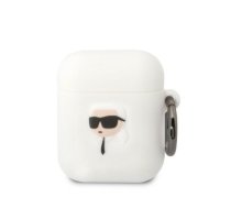 Karl Lagerfeld 3D Logo NFT Karl Head Silicone Case for Airpods 1|2 White | KLA2RUNIKH  | 3666339087838 | KLA2RUNIKH